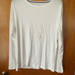 Croft & Barrow White Long Sleeve Tee